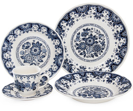 Kit jantar 30pc juliana blue
