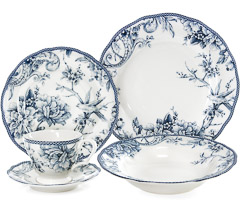 Aparelho jantar 20pc adelaide blue