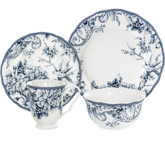 Aparelho jantar 16pc adelaide blue