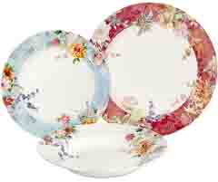 Aparelho jantar 18pc crimson