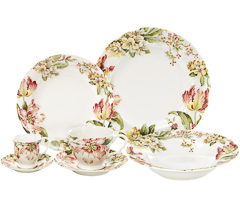 Aparelho jantar 42pc porcelana ellis