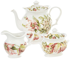 Aparelho cha 03pc porcelana ellis