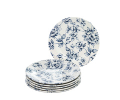 Prato sobremesa 06pc buff beauty blue 21cm