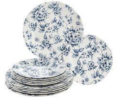 Aparelho jantar 12pc buff beauty blue