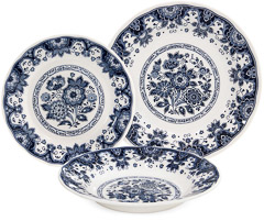Aparelho jantar 12pc juliana blue