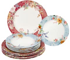 Aparelho jantar 12pc crimson