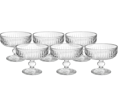 Taca 06pc sobremesa clear london 300ml