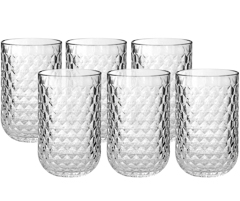 Copo 06pc alto clear viena 430ml