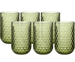 Copo 06pc alto green viena 430ml
