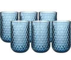 Copo 06pc alto blue viena 430ml