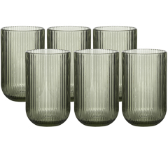 Copo 06pc alto grey barcelona 430ml