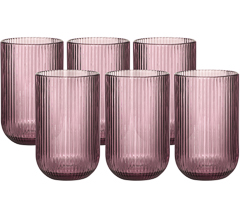 Copo 06pc alto purple barcelona 430ml