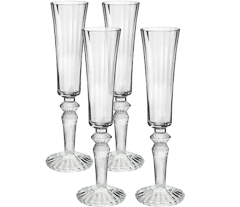 Taca 04pc champagne flauta clear 200ml