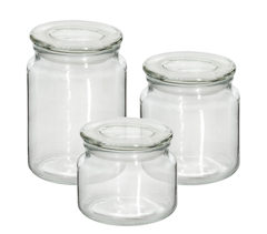 Pote 03pc hermetico 0,31l/ 0,48l/ 0,7l