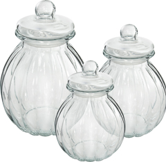 Pote 03pc canelado 2,58l/ 3,8l/ 5,4l