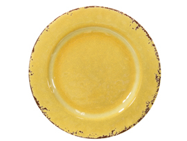 Prato de jantar melamina  amarelo 28cm