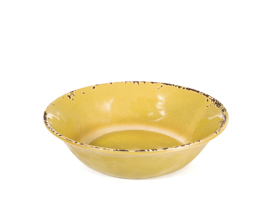 Bowl em melamina amarelo 19x5cm