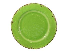 Prato de jantar melamina verde 28cm