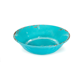 Bowl em melamina turquesa 19x5cm