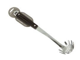 Colher spaghetti inox/ wood 34,8cm