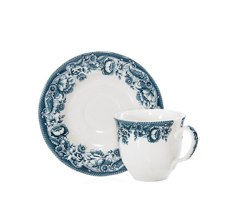 Xicara cha c/pires haydan gardem blue