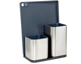 Porta utensilio 03pc aco inoxidavel