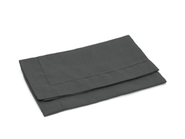 Guardanapo 100% linho 50x50 dark grey
