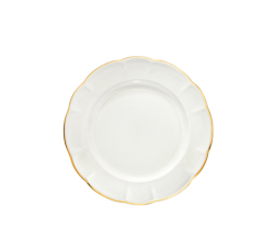 Prato sobremesa retro ritz gold