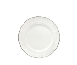 Prato sobremesa retro ritz platinum