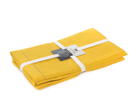 Guardanapo 04pc  100% algodao yellow 50x50cm