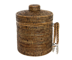 Balde gelo rattan tailandia 28x21,5cm c/pegador