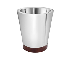 Balde vinho parede dupla base madeira 23x25h