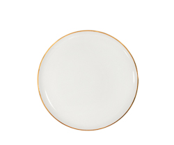 Prato sobremesa simply fine gold 21cm