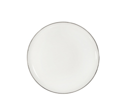 Prato sobremesa simply fine platinum 21cm