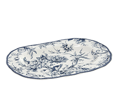 Prato oval adelaide blue  35cm