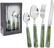 Faqueiro 24pc inox green