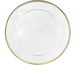 Sousplat filet champagne 33cm