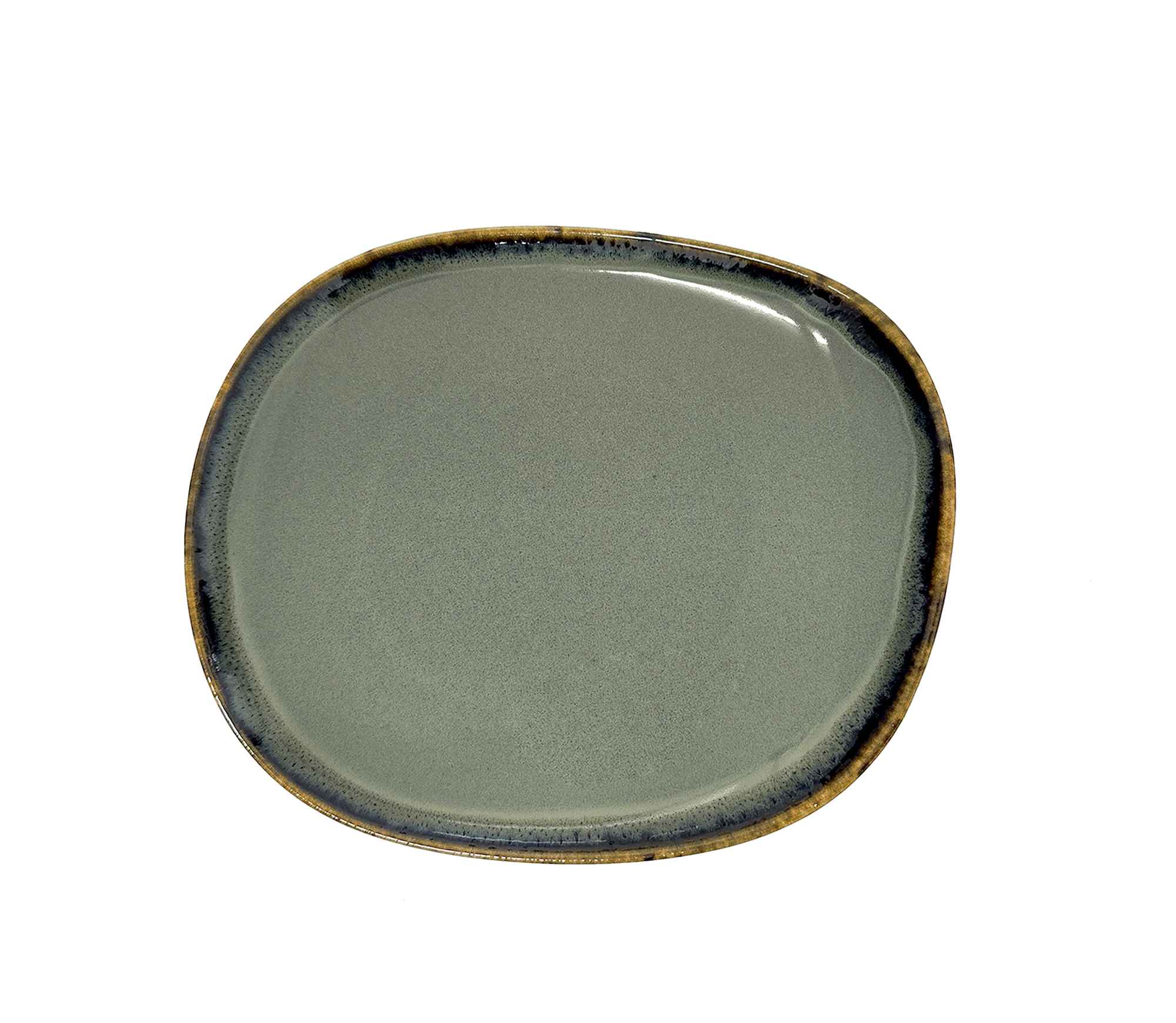 Prato servico handart green isabella 25cm