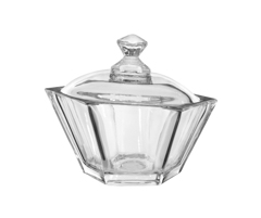 Potiche cristal viola 13x11cm