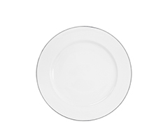 Prato sobremesa 21cm platino