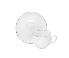 Xicara cafe c/ pires basic platino