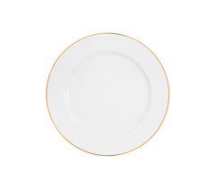 Prato sobremesa 21cm ouro