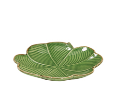 Prato folha lotus 28cm