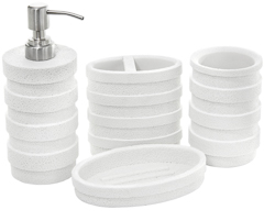 Set para banheiro 4pcs natural white