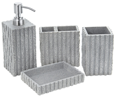 Set para banheiro 4pcs athenas marfim