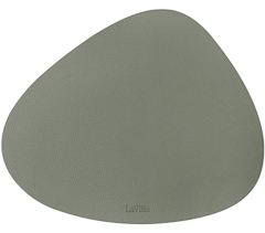 Jogo americano de couro organico 44x36 sage