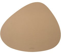 Jogo americano de couro organico 44x36 beige
