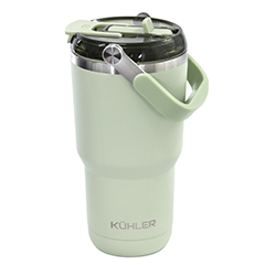 Copo termico em aco inoxidavel light green 768ml
