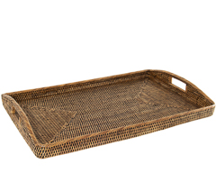 Bandeja retangular em rattan tailandia  70x44x10cm
