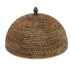 Cobre bolo em rattan tailandia 35x21cm